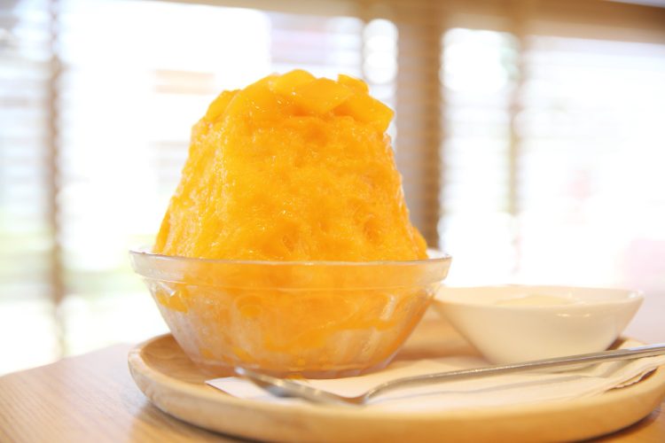raspado hielo de mango